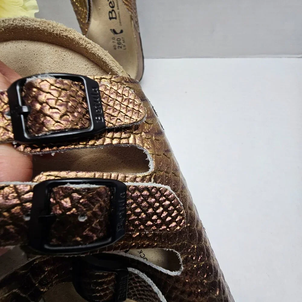 Birkenstock Women's Metallic Bronze Triple-strap Sandals